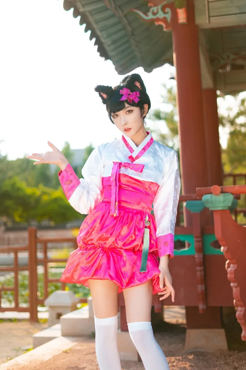 阿狸cos：这就是高丽风情九尾妖狐，你懂吗