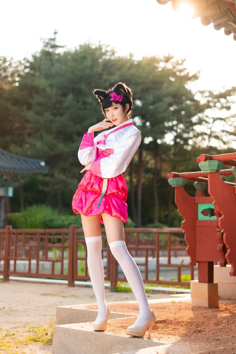 阿狸cos：这就是高丽风情九尾妖狐，你懂吗