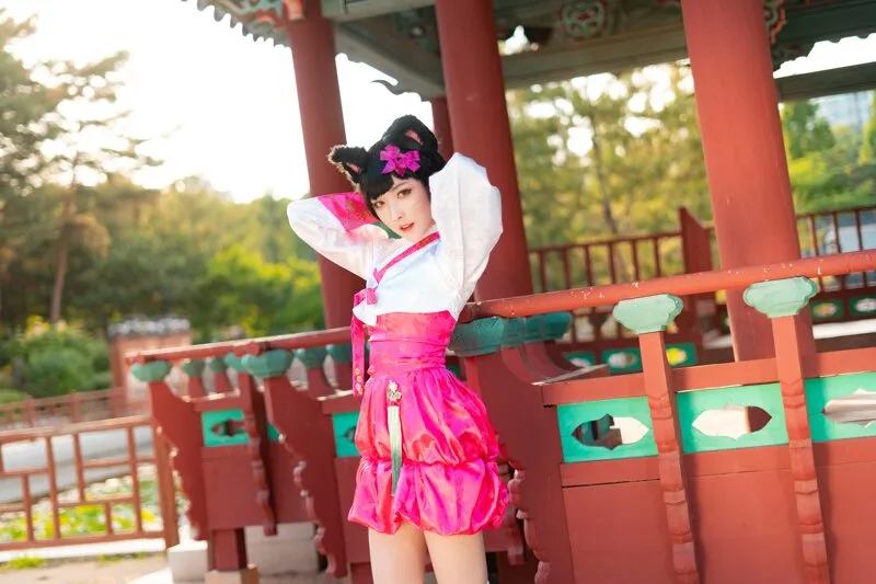 阿狸cos：这就是高丽风情九尾妖狐，你懂吗