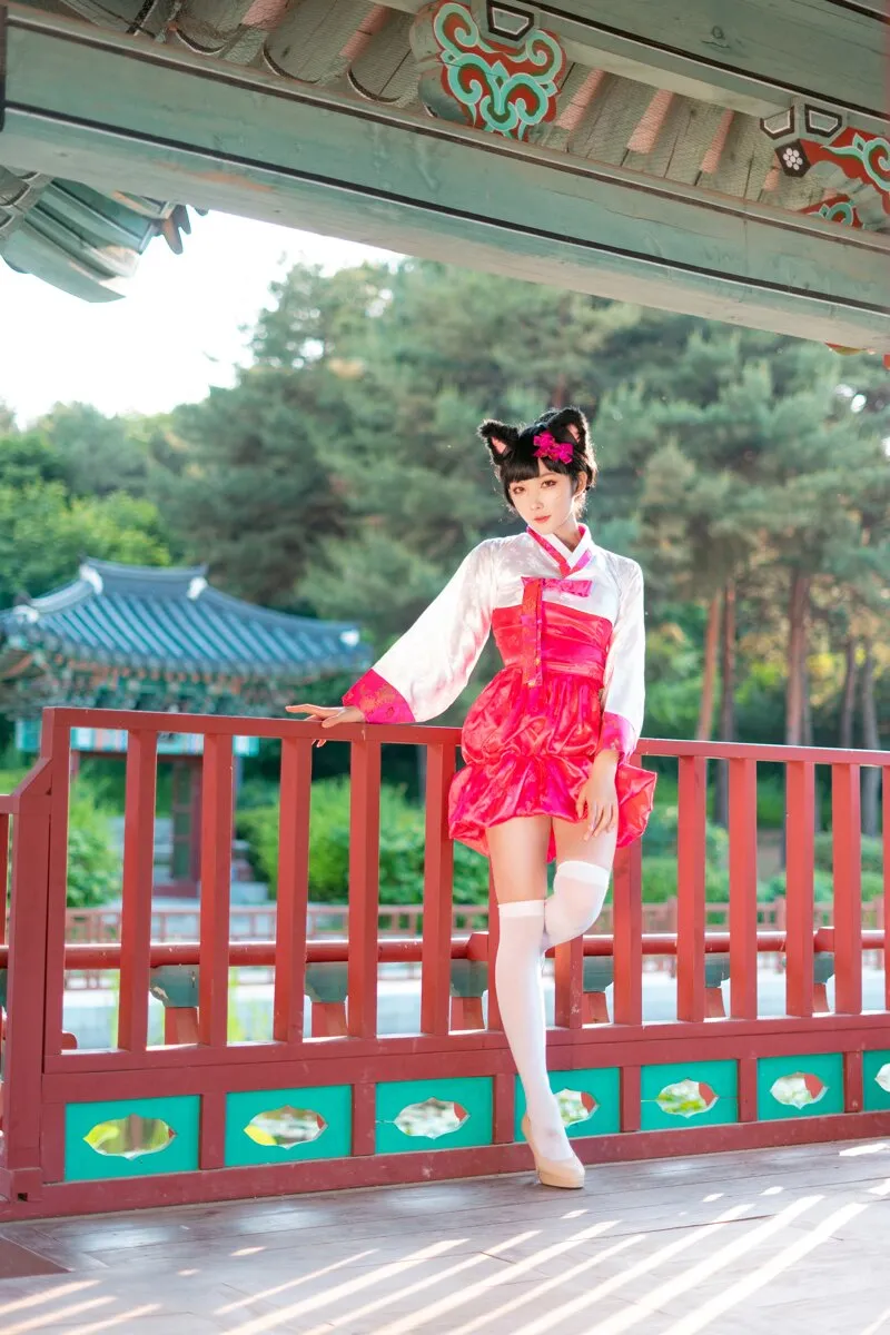 阿狸cos：这就是高丽风情九尾妖狐，你懂吗