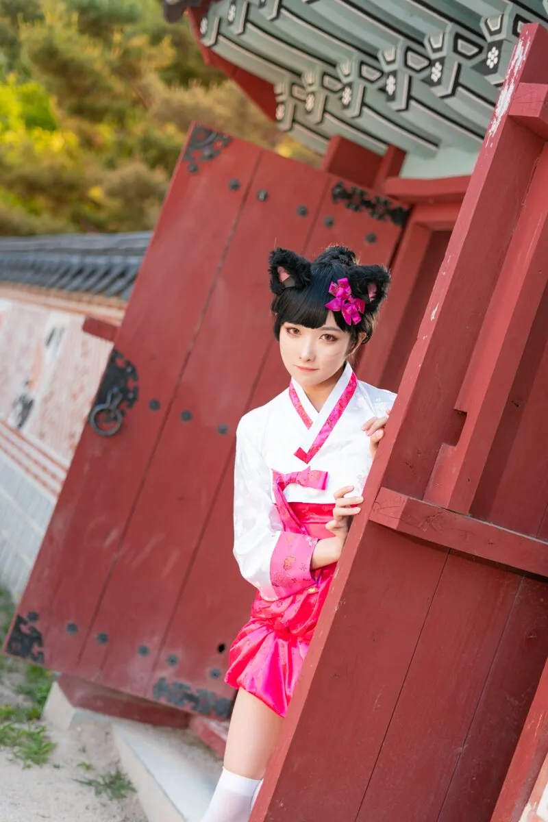 阿狸cos：这就是高丽风情九尾妖狐，你懂吗