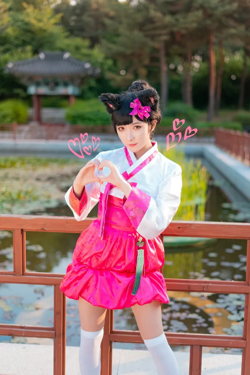 阿狸cos：这就是高丽风情九尾妖狐，你懂吗