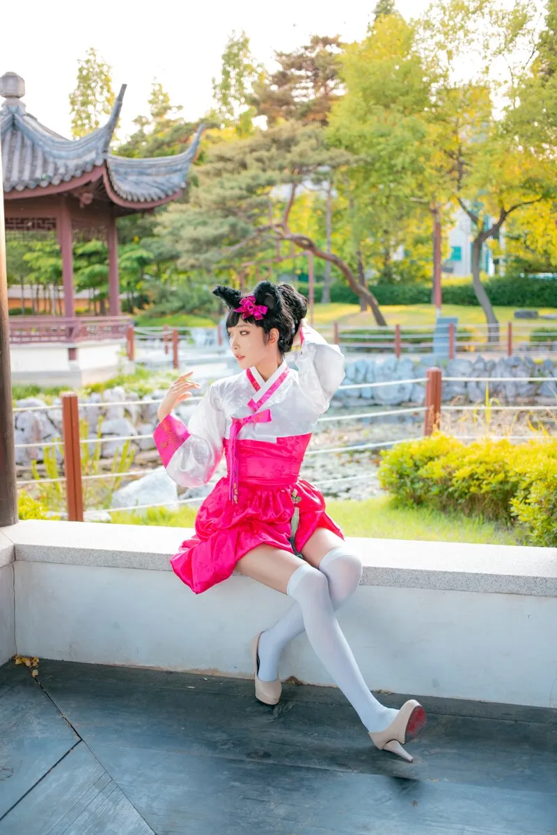 阿狸cos：这就是高丽风情九尾妖狐，你懂吗